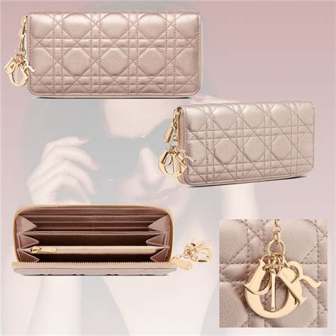 lady dior zip wallet|christian dior wallets for women.